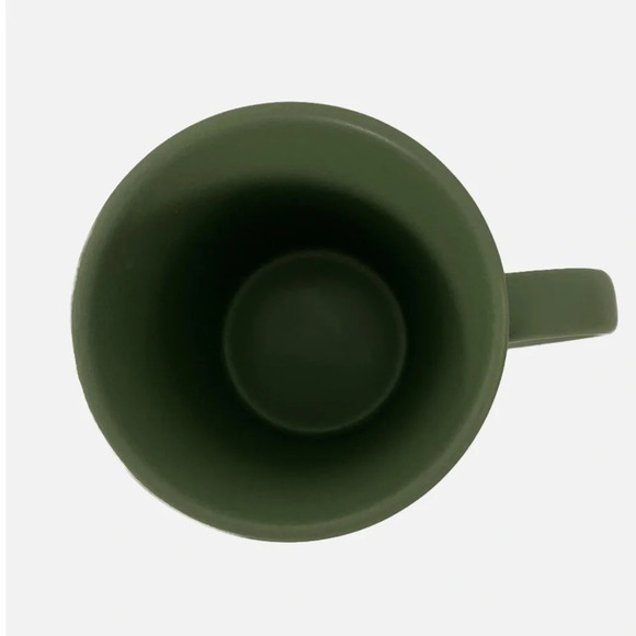 Indigo Mug Hit the Ice Coffee Tea Hockey Green Ceramic EUC - Picture 5 of 9